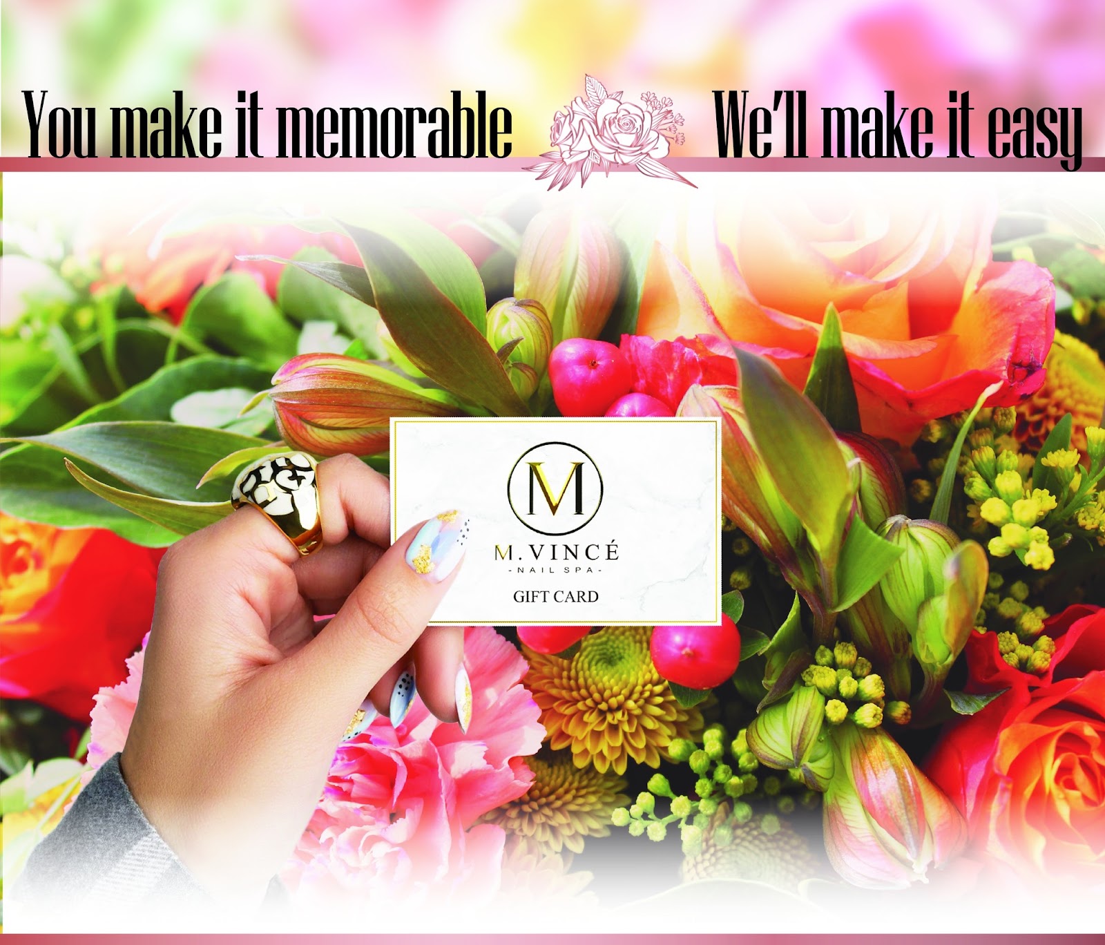 M. Vince' Nail Spa logo